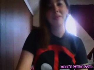 schoolgirl teases on webcam