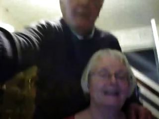 older couple on webcam