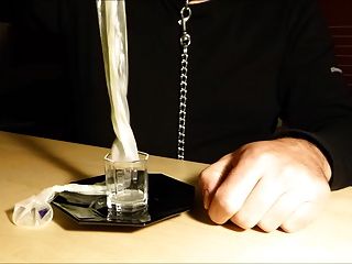 drinking cum from condom